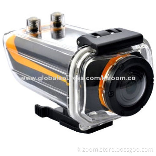 Sport DV with 120-degree A+ grade high resolution, ultra-wide angle lens and motion detection